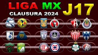 FECHAS, HORARIOS Y CANALES PARA LA JORNADA 17 DE LA LIGA MX CLAUSURA 2024