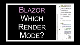 Blazor Render Modes in .NET 8 and which Web App Template to choose