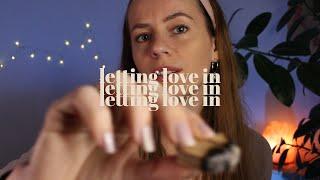 ASMR REIKI letting love in | plucking fear and negative energy | heart opening energy healing