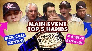 2007 WSOP Main Event - Top 5 Hands | World Series of Poker