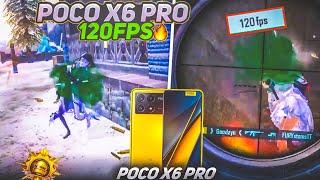 WITH FPS METER POCO X6 PRO PUBG TEST || POCO X6 PRO 5G PUBG MOBILE TEST 120FPS || POCO X6 PRO BGMI