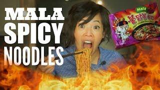 MALA SPICY Noodle CHALLENGE | Samyang Fire Ramen