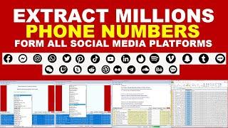 Extract Millions of Phone Numbers from All Social Platforms Instantly with Social Phone Extractor