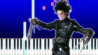 Edward Scissorhands - Ice Dance (Piano Tutorial)