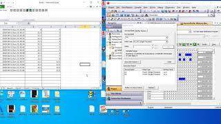 Excel read and write the data from Mitsubishi PLC