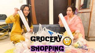 Grocery Shopping with Amma Tohfaan agaya ita bill ban gaya ‍️