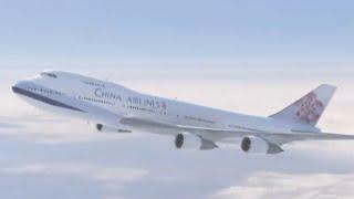 China Airlines Flight 611 - Crash Animation