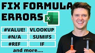 How To Fix Common Excel Formula Errors