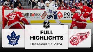 NHL Highlights | Maple Leafs vs. Red Wings - December 27, 2024