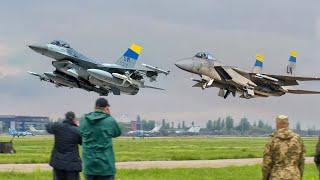 Ukrainian Pilot Tests F-15 and F-16 Fighter for Operations the Battlefields