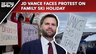 JD Vance | 'Traitor, Go Ski In Russia': JD Vance Faces Protest On Family Ski Holiday