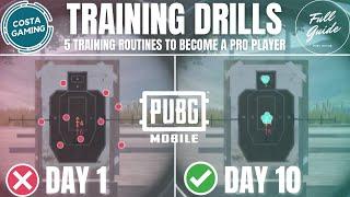 TOP 5: ADVANCED TRAINING DRILLS - Improve Your Aim and Reflexes in PUBG Mobile & BGMI (+Handcam)