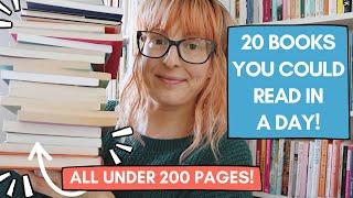 20 Books You Could Read In A Day!  | Short Book Recommendations