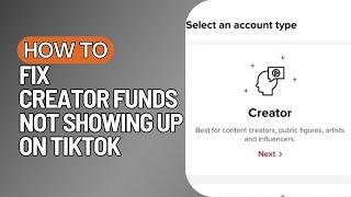 FIX CREATOR FUNDS NOT SHOWING UP ON TIKTOK! TikTok Creator Fund not Showing up (2023 EDITION)