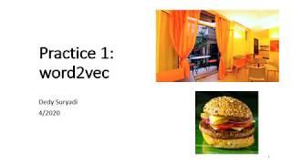 Week 12. Practice 1 (word2vec in Python)