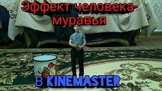 Как сделать эффект человек-муравья в kinemaster?