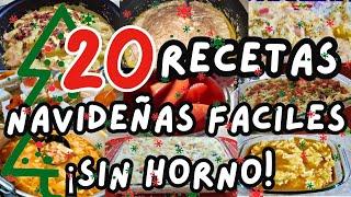 20 RECETAS NAVIDEÑAS FACILES ¡SIN HORNO! #mihogardulcehogar #recetasnavideñas  #cenanavideña