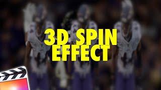 Final Cut Pro X 3D Spin Effect Tutorial