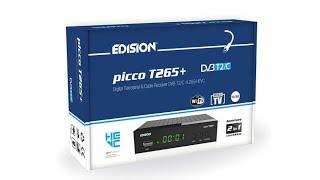 Configuración Edision Picco T265+ español Receptor / Sintonizador Terrestre TDT DVB-T2