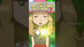  Ash always knows how to DEAL WITH SERENA #pokemon#anime#ash#serena#love#amourshipping #short#fun