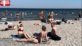 Bellevue BeachKlampenborg Denmark, 4K Walking Tour, June 2022, Tourist Attraction #Sunbathe #HRD