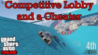 Competitive Lobby and a Cheater - GTA 5 Stunt Races