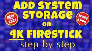 HOW TO ADD STORAGE TO YOUR 4K FIRESTICK - FIRE OS 6  | ROOM for MORE APPS