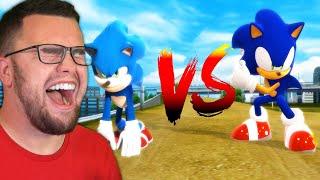 Reacting to MODERN SONIC V.S. MOVIE SONIC The RACE!