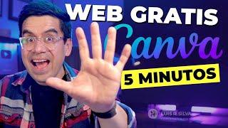 Cómo crear una Página Web GRATIS con CANVA  en 5 minutos  2024