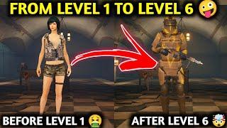 FROM LEVEL 1 TO LEVEL 6  PUBG METRO ROYALE CHAPTER 23