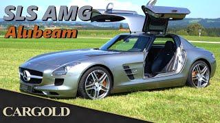 Mercedes SLS AMG Coupé, 2010, aus 1. Hand, erst 13.345 km, im seltenen Alubeam silver / Carbon