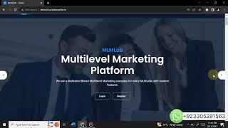 Create Complete Multi Level Marketing Website With Free Mlm Lab  Php Script || MLM Lab Script
