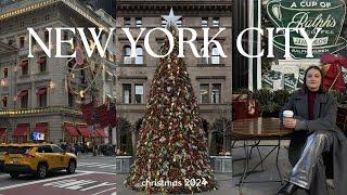 ultimate christmas day in nyc | 5th ave displays, must-see trees, viral foods & best christmas bar