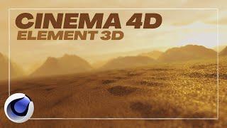 Cinema 4d tutorial | How to create landscape in cinema 4d | Element 3d realistic render