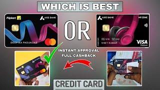 Flipkart Axis Credit Card Vs My Zone - FK Axis Card Is Best In Cashback And Applying Benefits