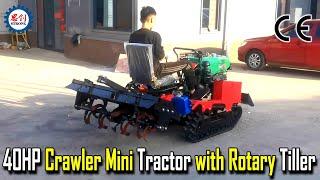 Wholesale of 40HP Crawler Mini Tractor with Rotary Cultivator