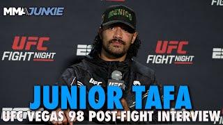 Junior Tafa Was on Vacation When He Got Short-Notice Call for TKO Win | UFC Vegas 98