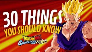 30 Things You Should Know About Dragon Ball Sparking Zero