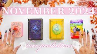 **MEGA-Detailed**November 2024 LOVE PredictionsPsychic Tarot Card Reading‍️Pick-A-Card