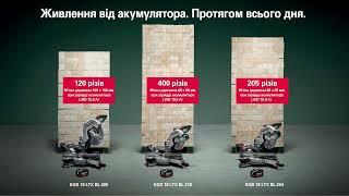 Скільки різів можна зробити торцовкою на одному заряді акумулятора?