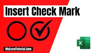 How To Insert Check Mark Symbols In Excel