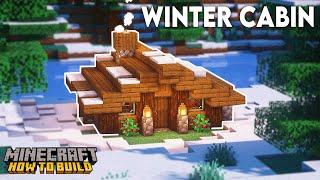 Minecraft: How to Build a Winter Cabin | Winter Cabin Tutorial