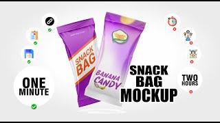 SNACK BAG MOCKUP - ONE CLICK