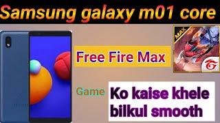 Samsung Galaxy m01 core Free Fire Max game kaise khele bilkul smooth