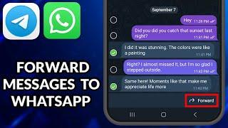 How To Send Messages From Telegram To WhatsApp