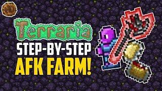 Terraria Step By Step AFK Farm | Terraria How To | HappyDays
