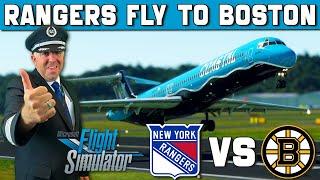 Flying With The Rangers: Hockey Team in Flight Simulator |Charter