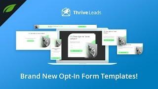 Modern Design for Your WordPress Opt-in Forms (by Thrive Leads)