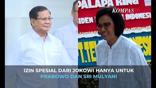 Izin Spesial dari Jokowi Hanya untuk Calon Menteri Prabowo Subianto dan Sri Mulyani