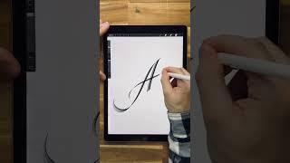 First look to new calligraphy brush set for procreate. #calligraphy #procreate #procreateart #ipad